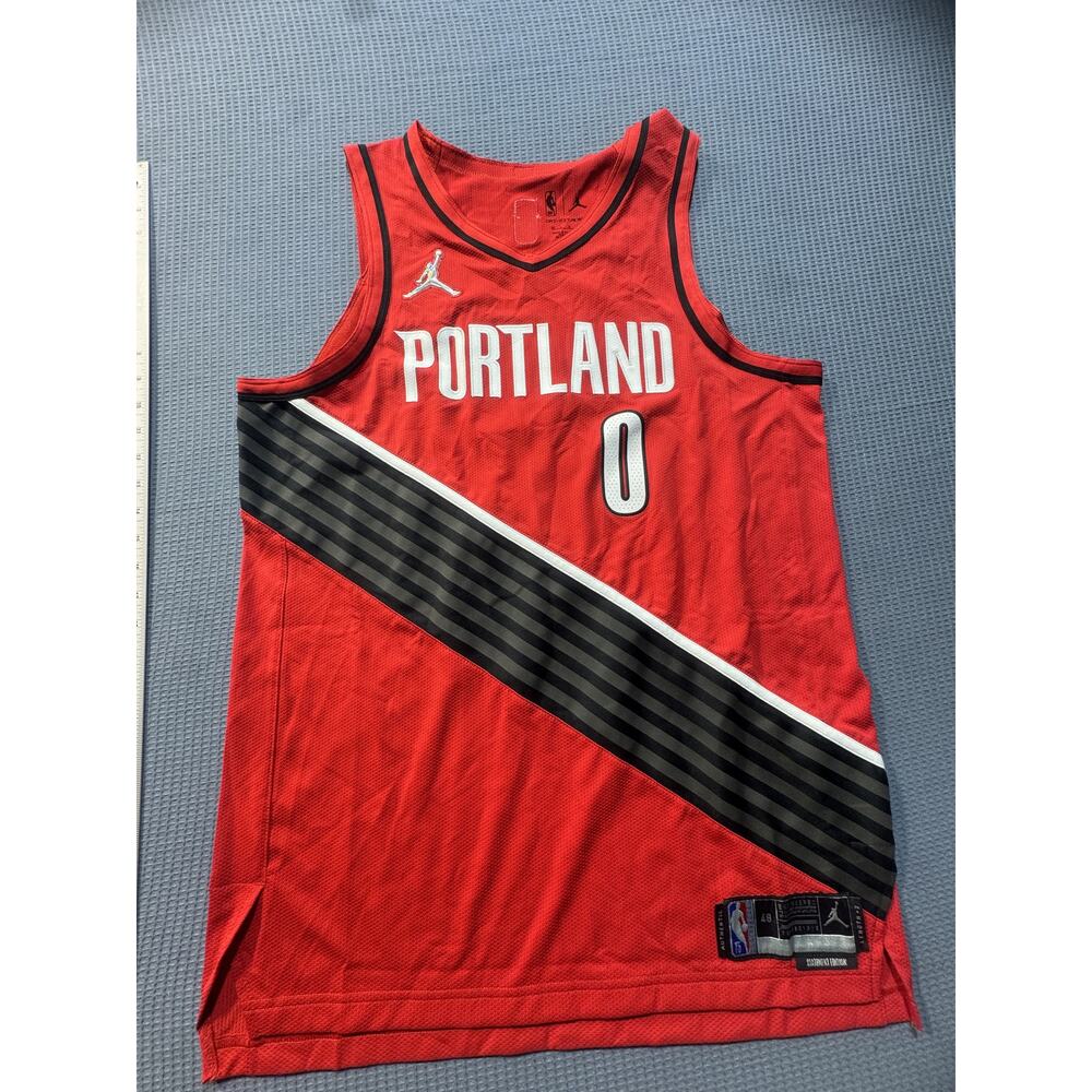 Nike AIR JORDAN DRI-FIT PORTLAND Men's Jersey Sz L‎ Red Brand New